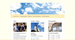 Desktop Screenshot of carina-hoenig.de